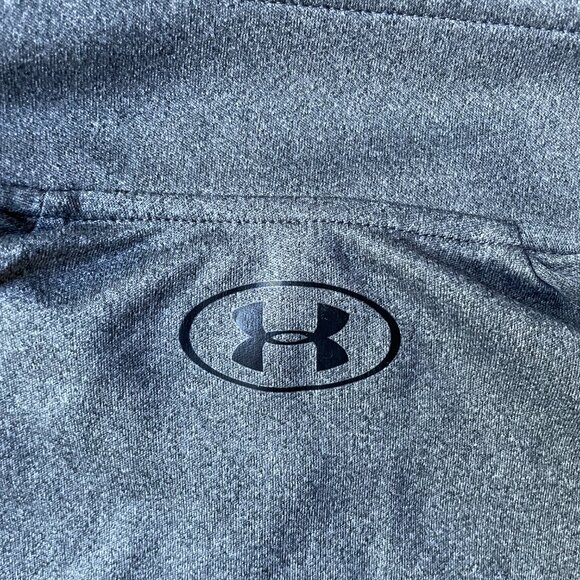 Under Armour Sz S Quarter zip HeatGear Loose Gray / Black - Picture 4 of 5